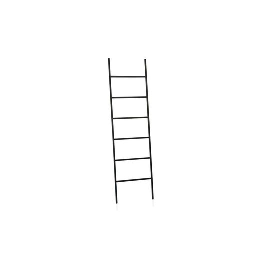 Escalera decorativa metalica negra, 44x1,5x161 cm