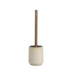 Escobilla de baño de cerámica en beige, 10,5 x 10,5 x 37 cm | Kala