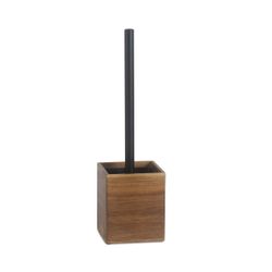 Escobilla de baño de madera en marrón, 10 x 10 x 37,5 cm | Acacia