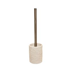 Escobilla de baño de poliresina en beige, 9 x 9 x 36,5 cm | Sand
