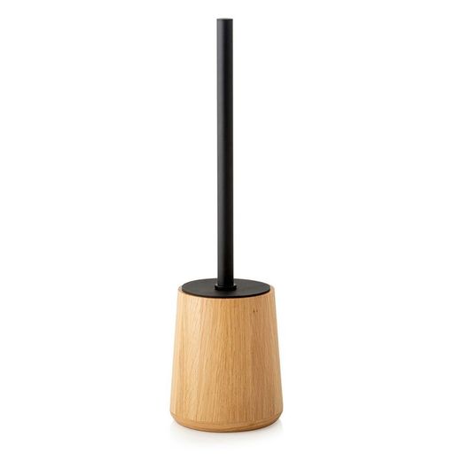 Szczotka do WC drewno dębowe / czarna, Ø11x40cm