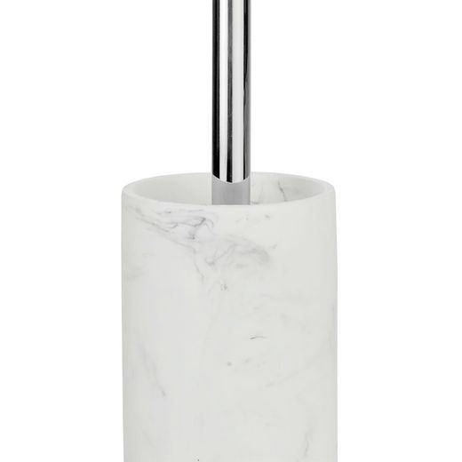 Wit en zilver marmeren badkamerset