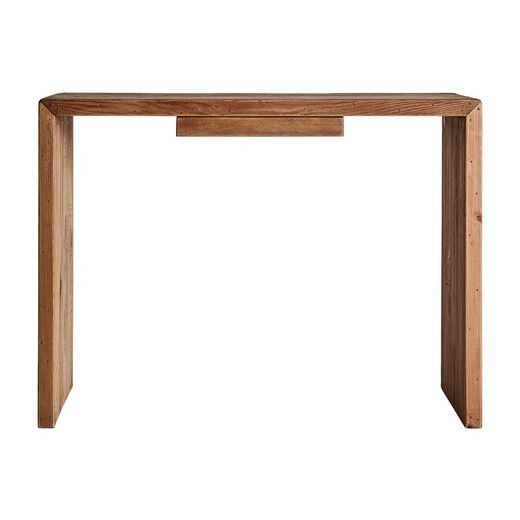 Escritorio Crissey de madera de pino reciclado en natural, 105 x 48 x 75 cm