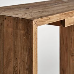 Crissey skrivbord av återvunnet furu i natur, 105 x 48 x 75 cm