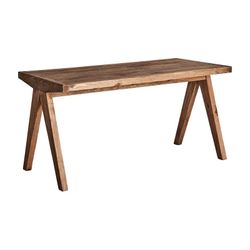 Crissey skrivbord av återvunnet furu i natur, 148 x 80 x 75 cm