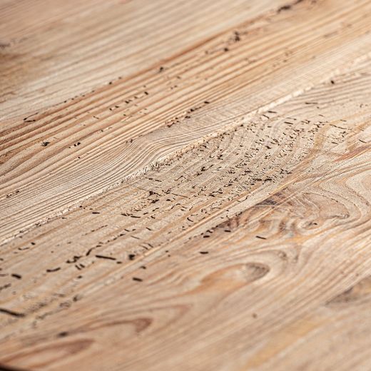 Crissey skrivbord av återvunnet furu i natur, 148 x 80 x 75 cm