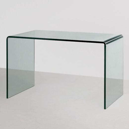 Γυάλινο Διαφανές Γραφείο, 120x70x75cm