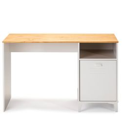 Escritorio de madera blanco, 120 x 60 x 75 cm