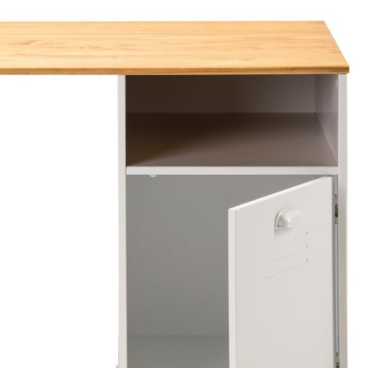 Escritorio de madera blanco, 120 x 60 x 75 cm