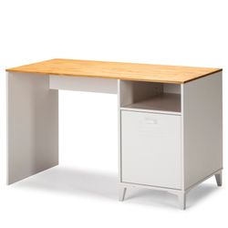 Escritorio de madera blanco, 120 x 60 x 75 cm