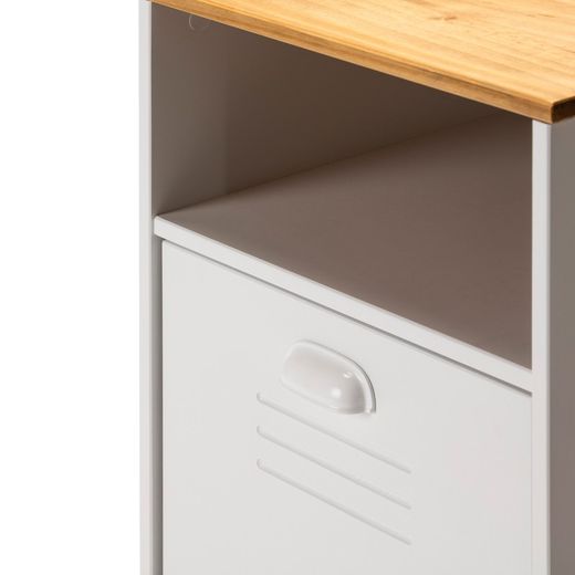 Escritorio de madera blanco, 120 x 60 x 75 cm