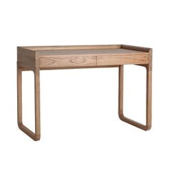 Escritorio de madera de mindi en marrón, 120 x 60 x 84 cm | Lecce