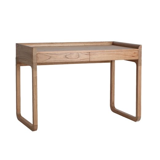 Escritorio de madera de mindi en marrón, 120 x 60 x 84 cm | Lecce