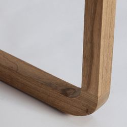 Escritorio de madera de mindi en marrón, 120 x 60 x 84 cm | Lecce