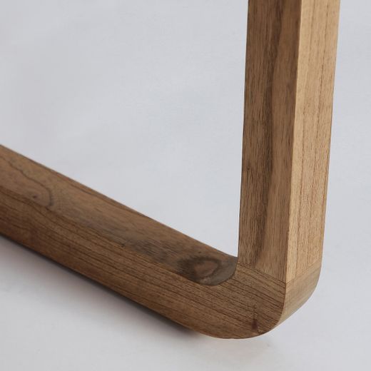 Escritorio de madera de mindi en marrón, 120 x 60 x 84 cm | Lecce