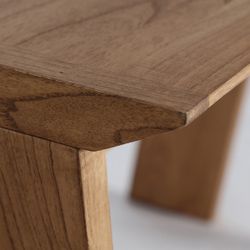 Escritorio de madera de mindi en marrón, 120 x 65 x 77 cm | Mito