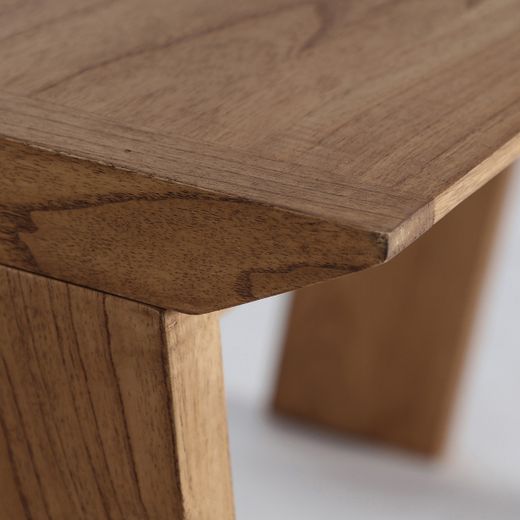 Escritorio de madera de mindi en marrón, 120 x 65 x 77 cm | Mito