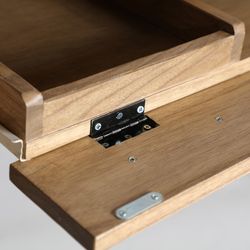 Mindi houten bureau in naturel, 110 x 50 x 76 cm | Nyry