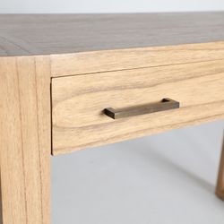Mindi houten bureau in naturel, 110 x 50 x 76 cm | Nyry