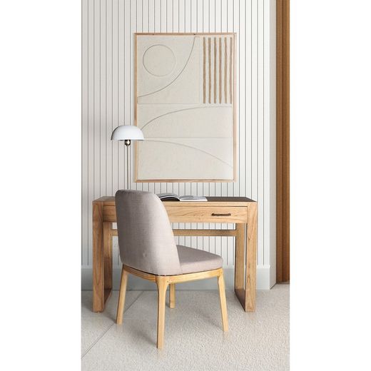 Mindi houten bureau in naturel, 110 x 50 x 76 cm | Nyry