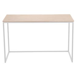 Träskrivbord i natur och vitt, 120 x 60 x 75 cm | Mina