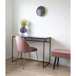 Scrivania in legno e acciaio nera, 100 x 45 x 75 cm | Vita