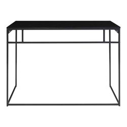 Scrivania in legno e acciaio nera, 100 x 45 x 75 cm | Vita