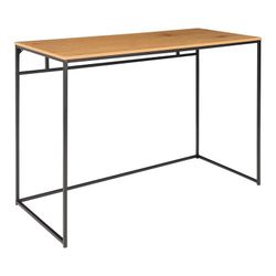 Wood and steel desk in oak and black, 100 x 45 x 75 cm | Vita