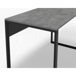 Bureau en bois noir et métal, 110 x 60 x 75 cm | Inna