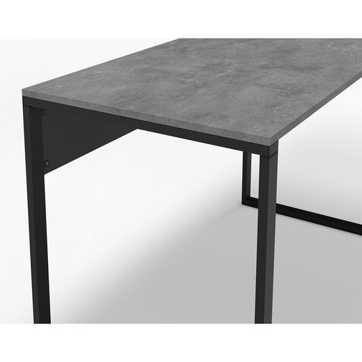 Bureau en bois noir et métal, 110 x 60 x 75 cm | Inna