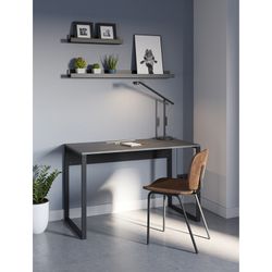 Bureau en bois noir et métal, 110 x 60 x 75 cm | Inna