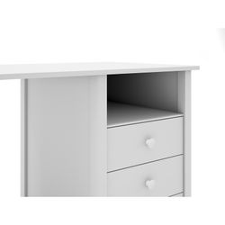 Skrivbord i vitt furu, 120 x 54 x 74 cm | Max
