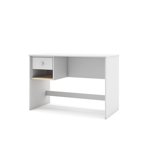 White and natural pine desk, 110 x 55 x 75 cm | Esteban