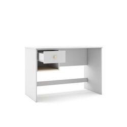 White and natural pine desk, 110 x 55 x 75 cm | Esteban