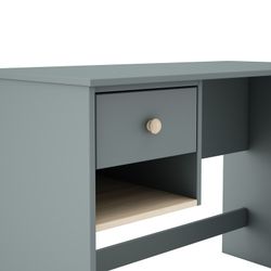 Green and natural pine desk, 110 x 55 x 75 cm | Esteban