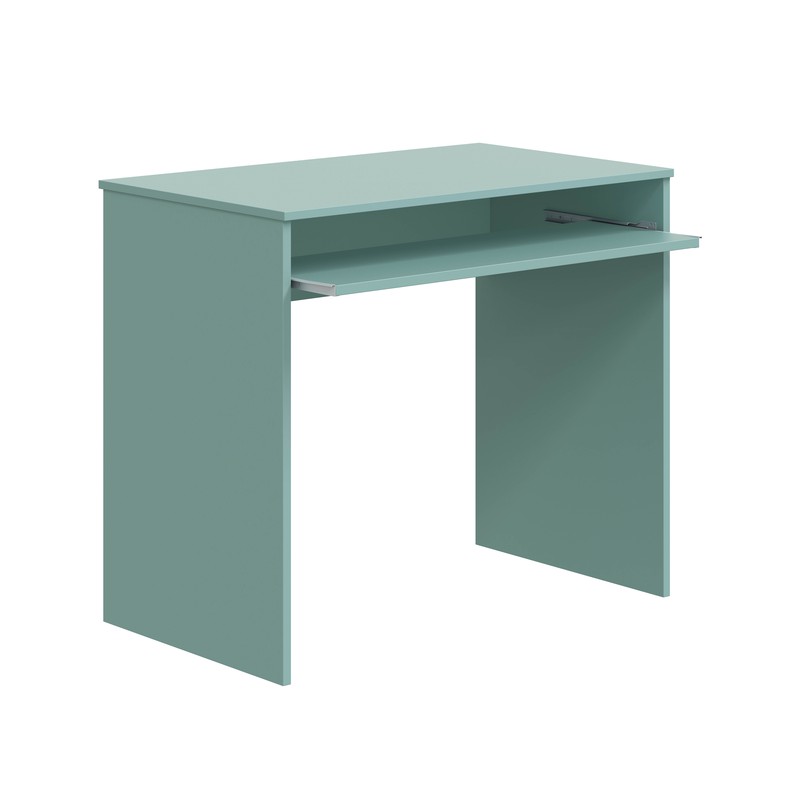 Aquamarine wooden desk, 90x54x79 cm