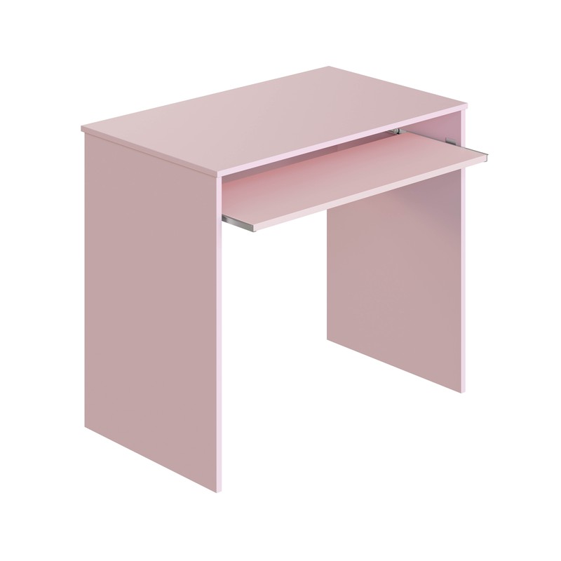 Scrivania in legno rosa pastello, 79x90x54 cm