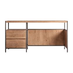 Γραφείο Killeany από φυσικό ξύλο μάνγκο, 150 x 60 x 75 cm