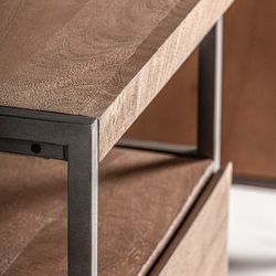 Γραφείο Killeany από φυσικό ξύλο μάνγκο, 150 x 60 x 75 cm
