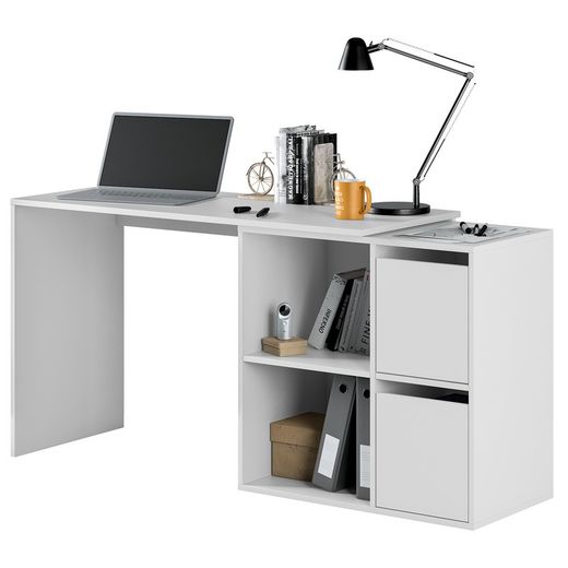 White multiposition desk, 120 x 77 x 74 cm