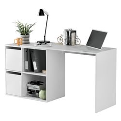 Scrivania multiposizione bianca, 120 x 77 x 74 cm