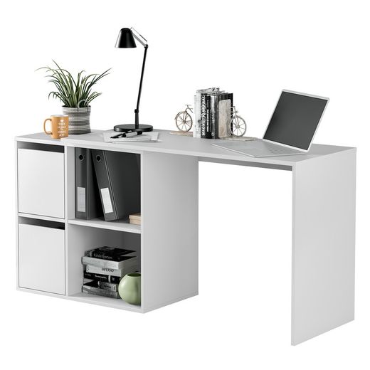 White multiposition desk, 120 x 77 x 74 cm