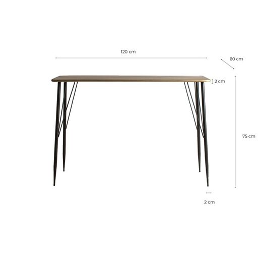 Reken iron desk 120x60x75 cm