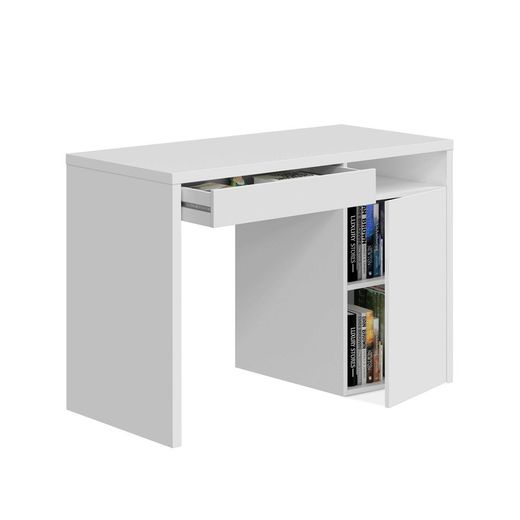 Bureau en bois blanc réversible, 108 x 50 x 75 cm | RUISSEAU