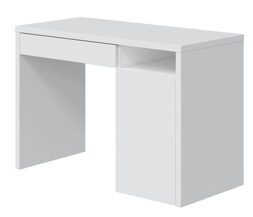 Bureau en bois blanc réversible, 108 x 50 x 75 cm | RUISSEAU