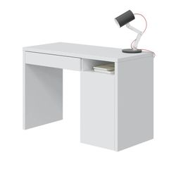 Bureau en bois blanc réversible, 108 x 50 x 75 cm | RUISSEAU