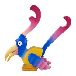 Mehrfarbige Pelikanskulptur aus Porzellan, 24,9 x 6 x 20,9 cm | Überschwängliche Freunde