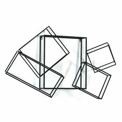 Goud en zwart metalen sculptuur, 113x17x66 cm