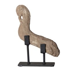 Escultura de Piedra Marrón, 20x7x25cm