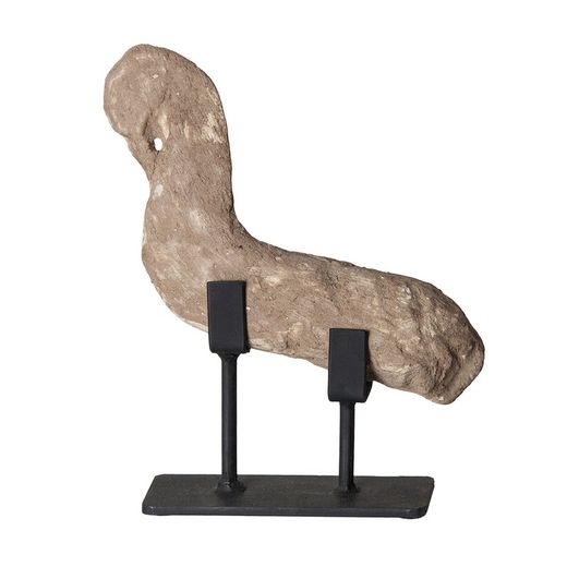 Escultura de Piedra Marrón, 20x7x25cm